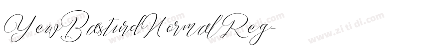 YewBasturdNormal Reg字体转换